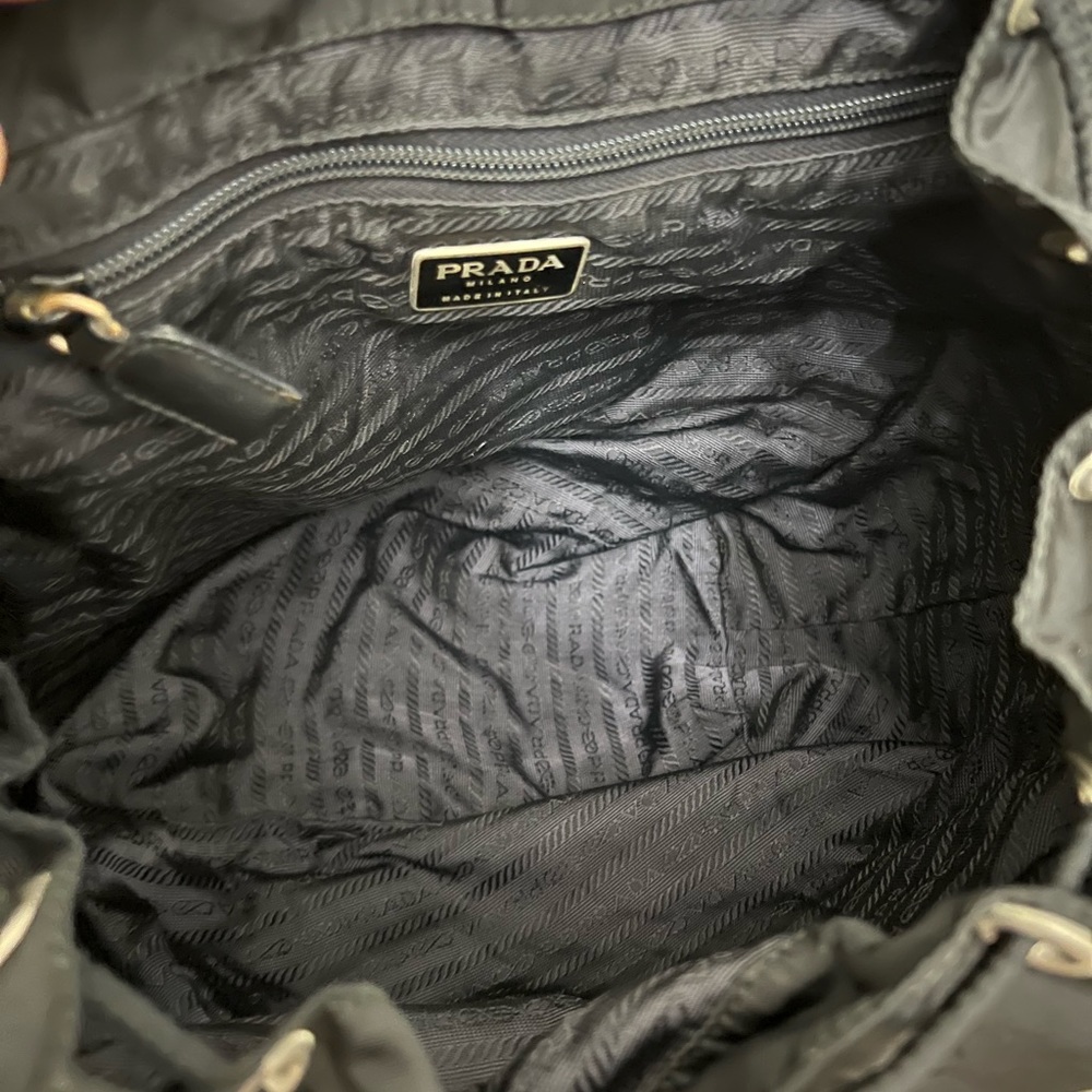 Prada Black Vela Nylon Zainetto Backpack Bag - Picture 10 of 14